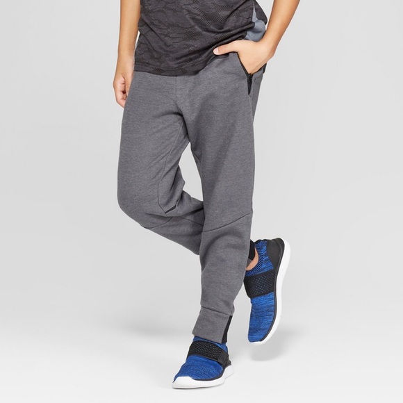 NWT Boys CHAMPION Gray Joggers Pants Size Large 14-16